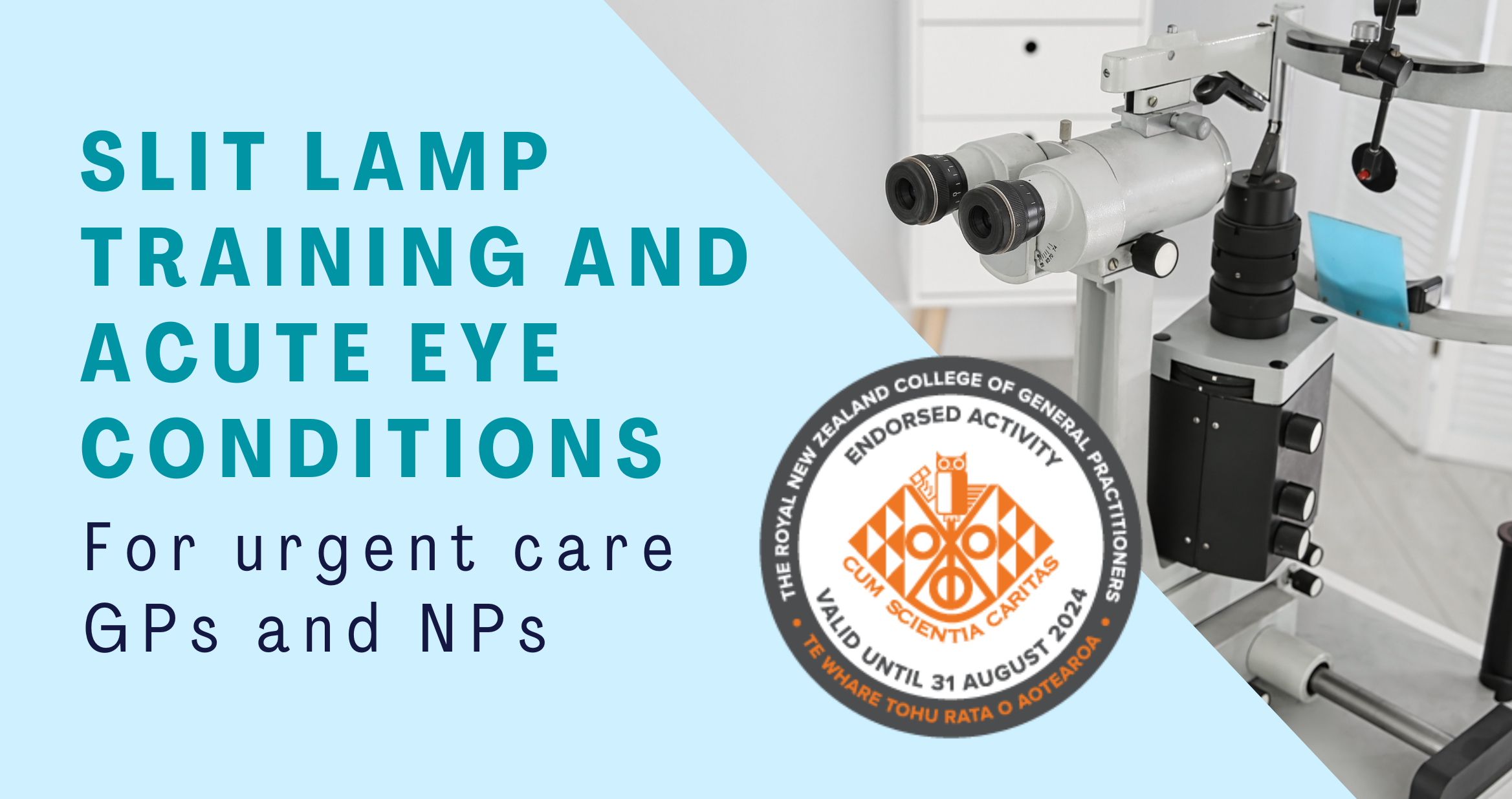 Slit Lamp Training and Acute Eye Conditions July 24