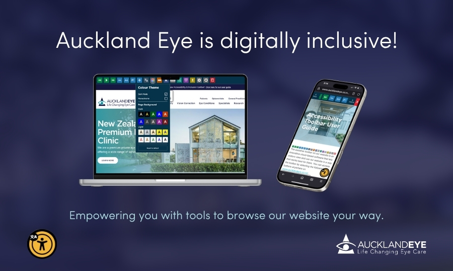 Auckland Eye sets new standard in digital accessibility with website toolbar launch